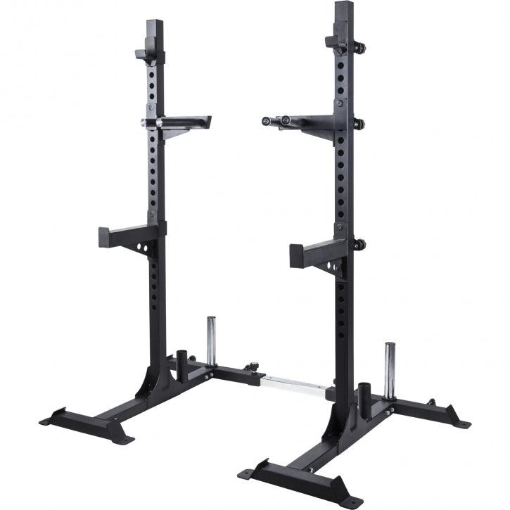Rack pentru genuflexiuni incluzând set de haltere olimpice profesionale de 140 kg
