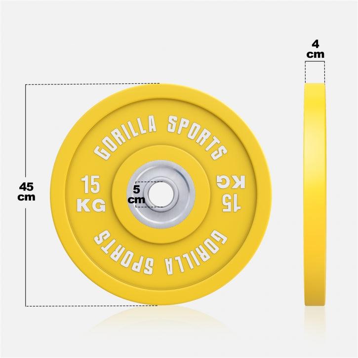 Discuri de cauciuc Bumper Plates Olympia PRO 5 - 25 kg