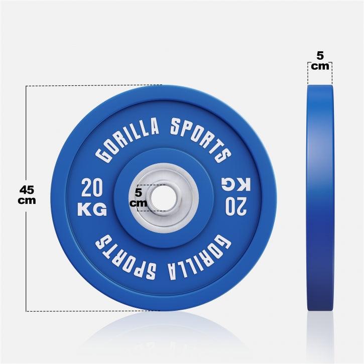 Discuri de cauciuc Bumper Plates Olympia PRO 5 - 25 kg