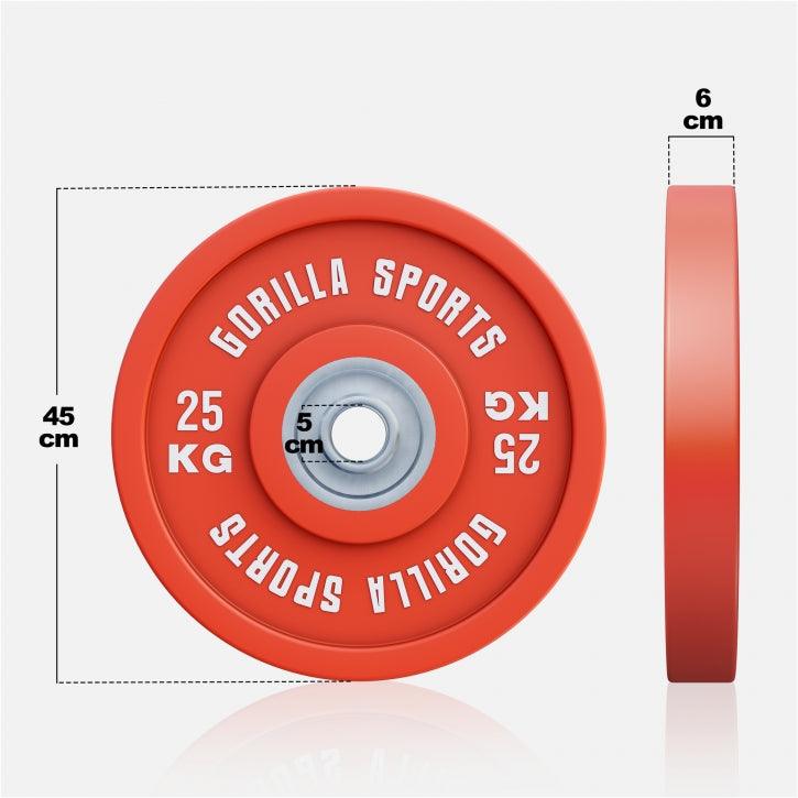 Discuri de cauciuc Bumper Plates Olympia PRO 5 - 25 kg