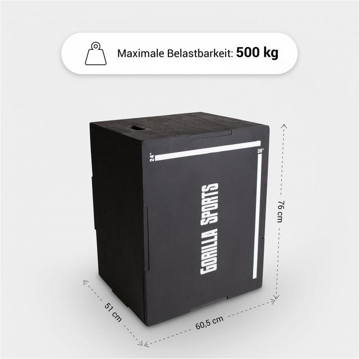 Plyo Box din lemn negru 61 x 51 x 76 cm