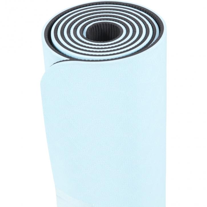 Saltea de yoga cu partea inferioară antiderapantă, lățime 60 cm și grosime 0,6 cm