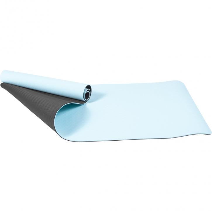 Saltea de yoga cu partea inferioară antiderapantă, lățime 60 cm și grosime 0,6 cm