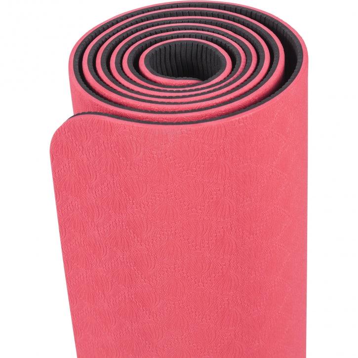 Saltea de yoga cu partea inferioară antiderapantă, lățime 60 cm și grosime 0,6 cm