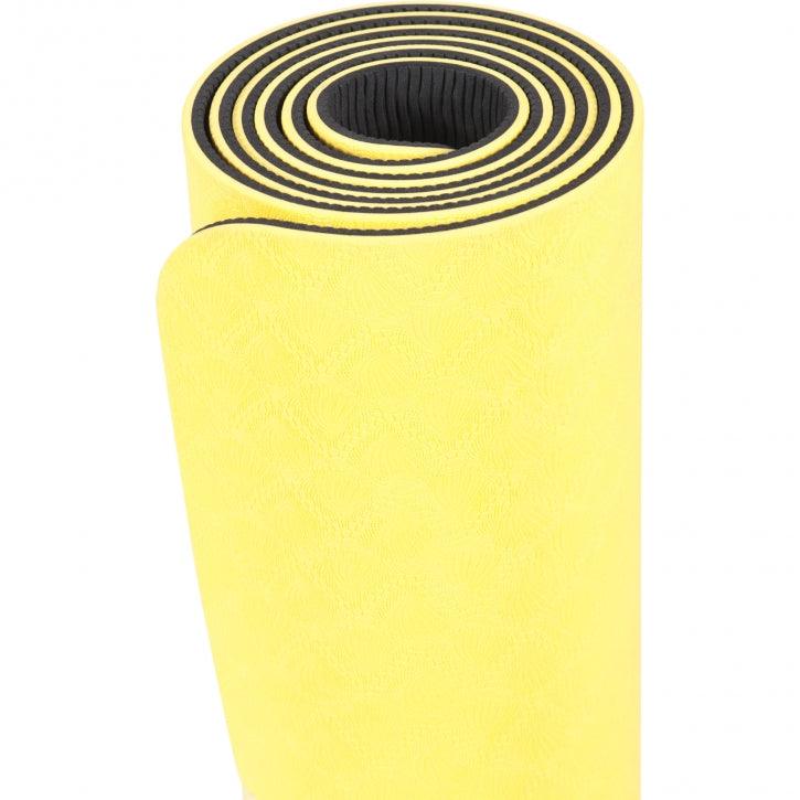 Saltea de yoga cu partea inferioară antiderapantă, lățime 60 cm și grosime 0,6 cm