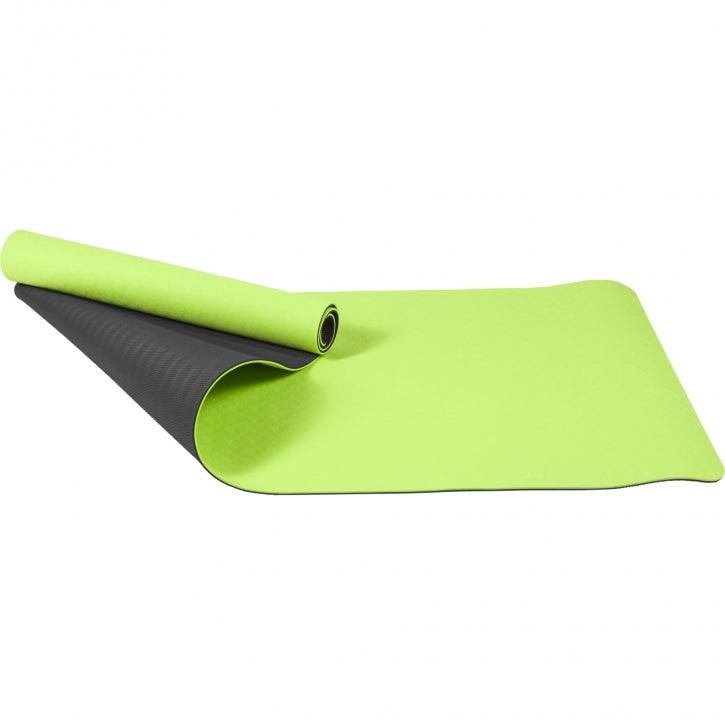 Saltea de yoga cu partea inferioară antiderapantă, lățime 60 cm și grosime 0,6 cm