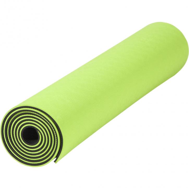 Saltea de yoga cu partea inferioară antiderapantă, lățime 60 cm și grosime 0,6 cm