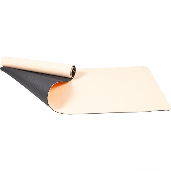 Saltea de yoga cu partea inferioară antiderapantă, lățime 60 cm și grosime 0,6 cm