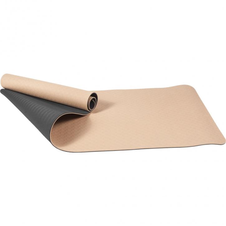 Saltea de yoga cu partea inferioară antiderapantă, lățime 60 cm și grosime 0,6 cm