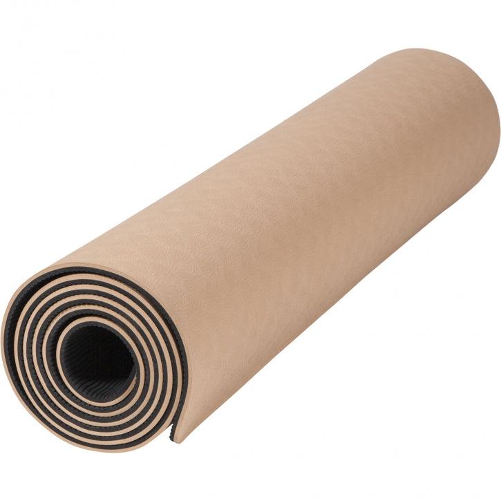 Saltea de yoga cu partea inferioară antiderapantă, lățime 60 cm și grosime 0,6 cm