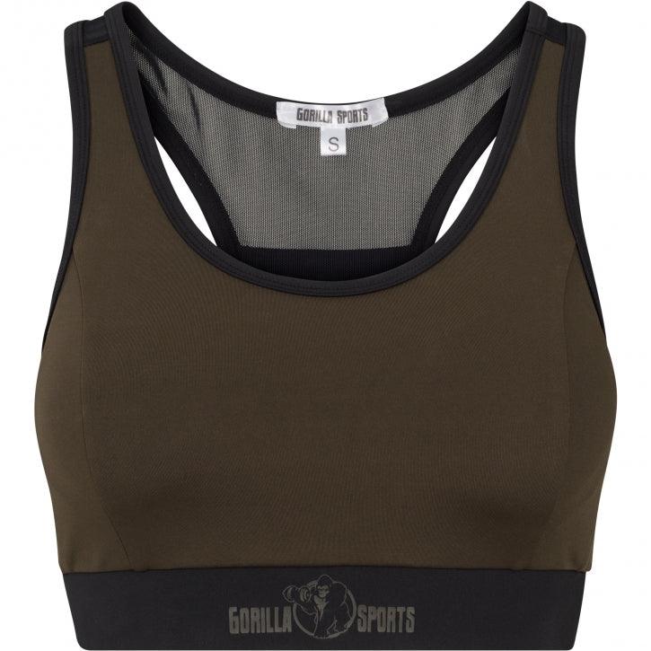 Sutien sport în negru/roz și negru/măslin