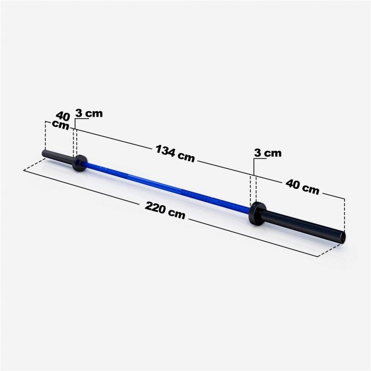 Bară olimpică Cerakote 220 cm cu închizători