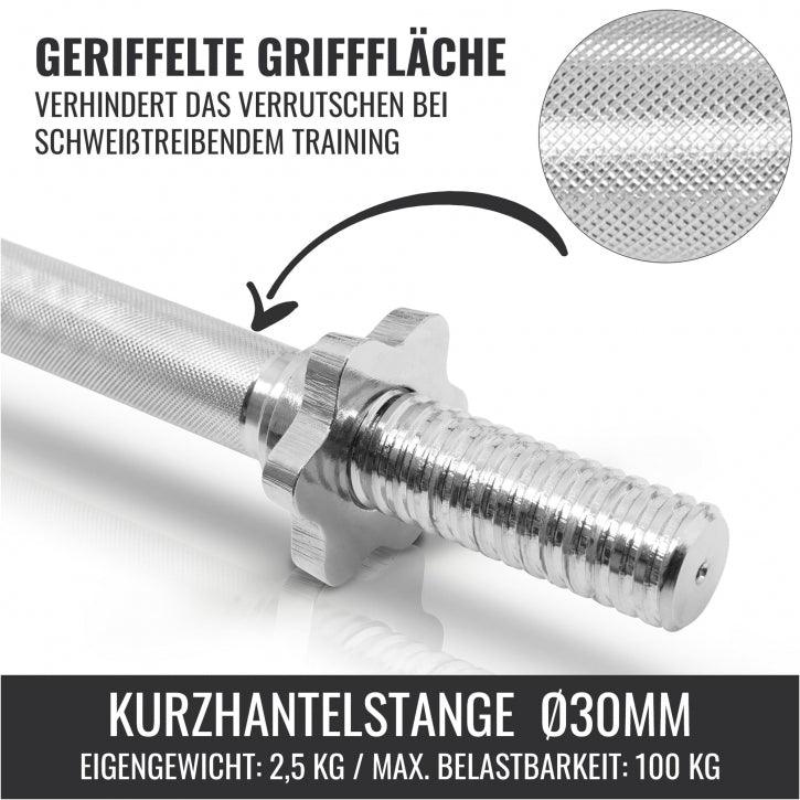 Set de gantere 2 în 1 din fontă, 22 kg
