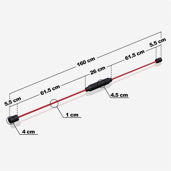 Bară flexibilă de balansare 160 cm