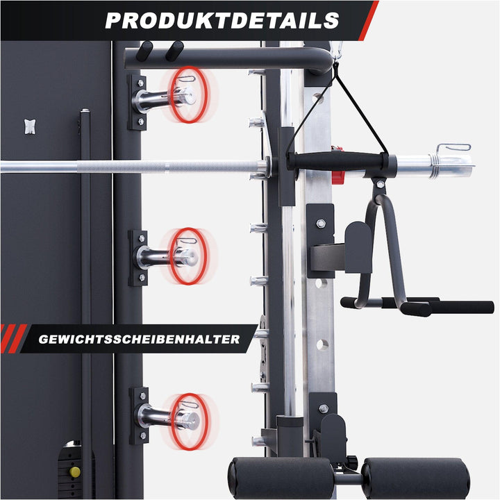 Aparat multifunctional Power Rack cu greutati - Gorilla Sports Ro