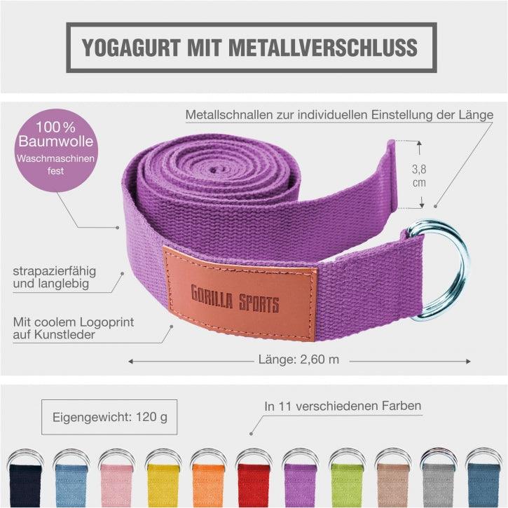 Curea de yoga în diverse culori