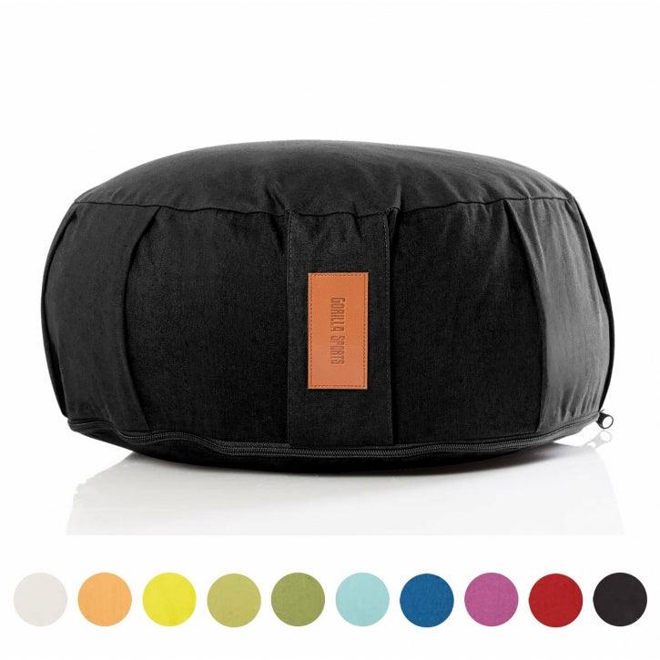 Pernă de meditație rotundă, cu diametrul de 30 cm și înălțimea de 18 cm