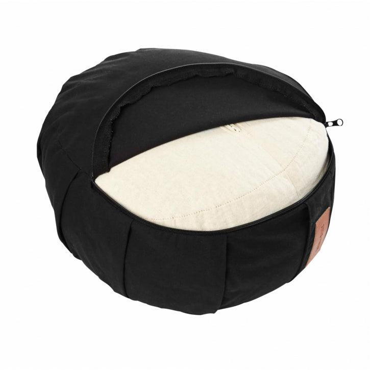 Pernă de meditație rotundă, cu diametrul de 30 cm și înălțimea de 18 cm