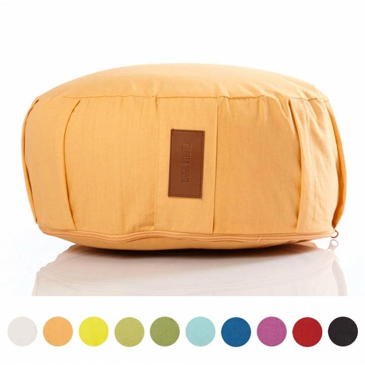 Pernă de meditație rotundă, cu diametrul de 30 cm și înălțimea de 18 cm