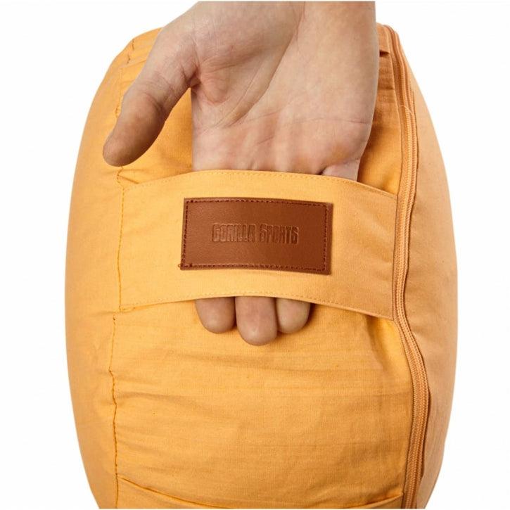 Pernă de meditație rotundă, cu diametrul de 30 cm și înălțimea de 18 cm