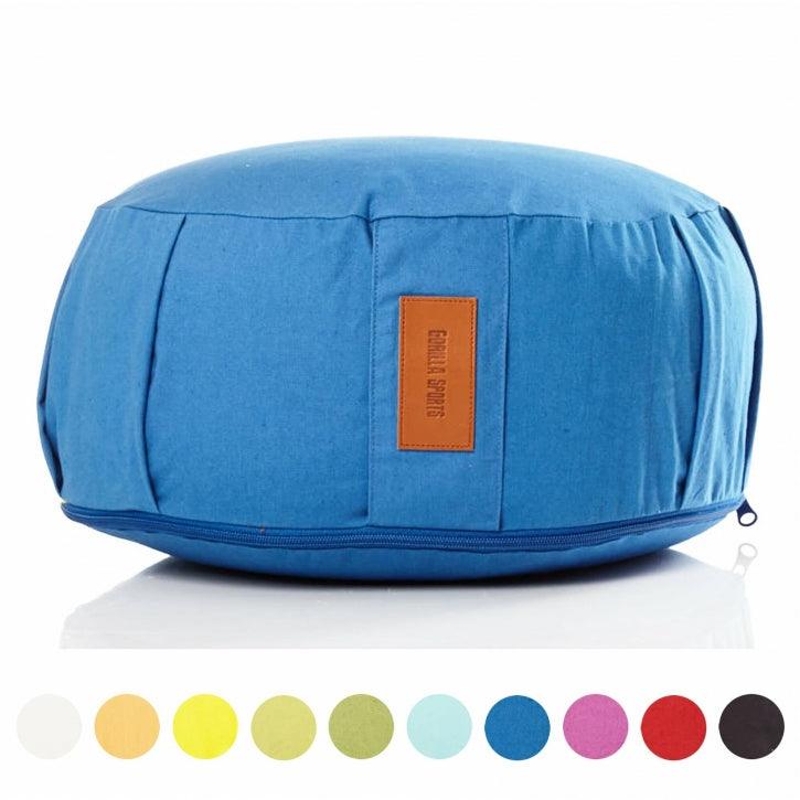 Pernă de meditație rotundă, cu diametrul de 30 cm și înălțimea de 18 cm