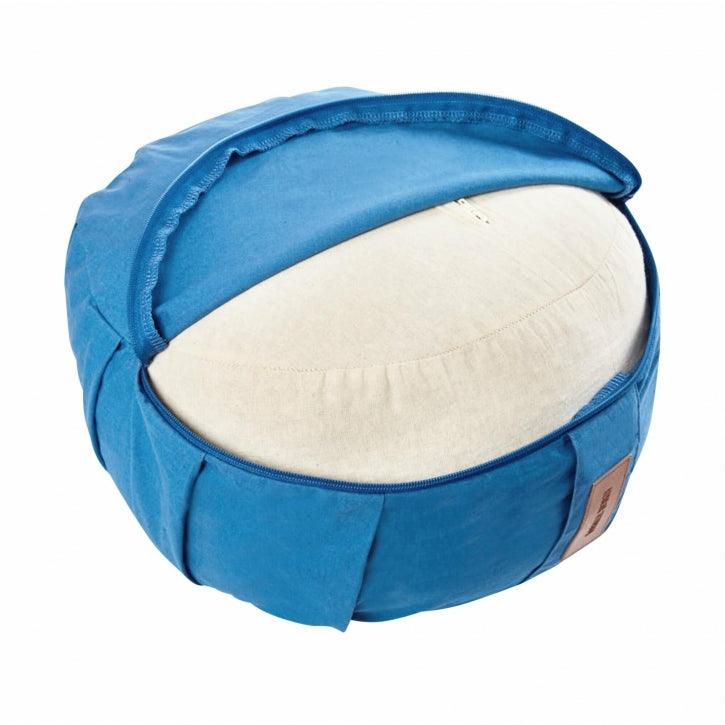 Pernă de meditație rotundă, cu diametrul de 30 cm și înălțimea de 18 cm