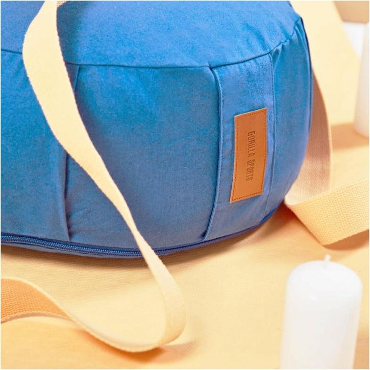 Pernă de meditație rotundă, cu diametrul de 30 cm și înălțimea de 18 cm