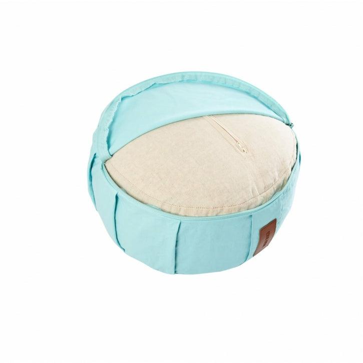 Pernă de meditație rotundă, cu diametrul de 30 cm și înălțimea de 18 cm