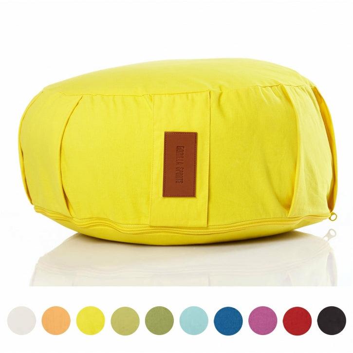 Pernă de meditație rotundă, cu diametrul de 30 cm și înălțimea de 18 cm