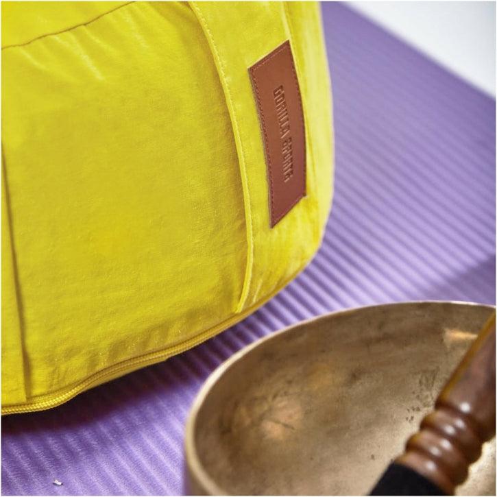 Pernă de meditație rotundă, cu diametrul de 30 cm și înălțimea de 18 cm