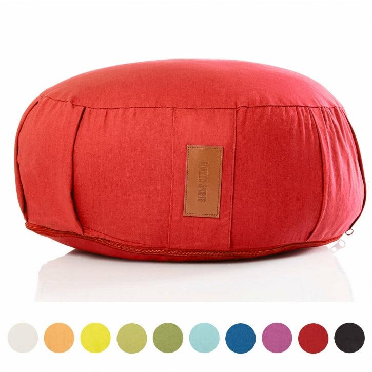 Pernă de meditație rotundă, cu diametrul de 30 cm și înălțimea de 18 cm