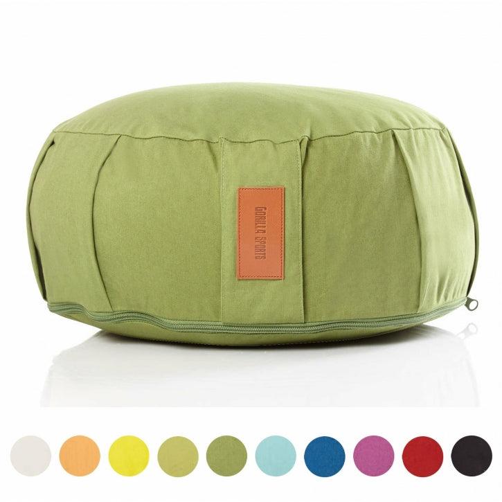 Pernă de meditație rotundă, cu diametrul de 30 cm și înălțimea de 18 cm