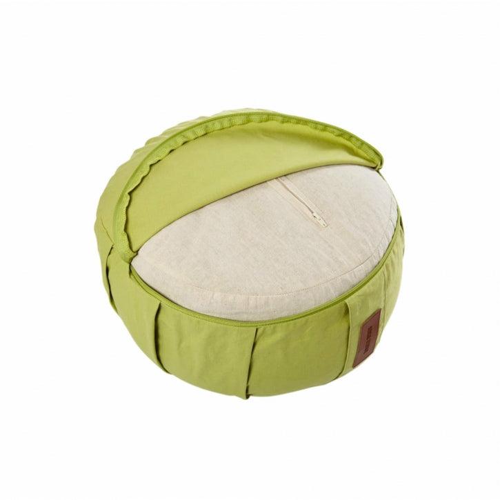 Pernă de meditație rotundă, cu diametrul de 30 cm și înălțimea de 18 cm