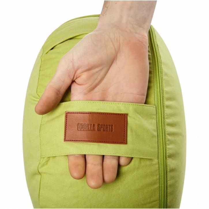 Pernă de meditație rotundă, cu diametrul de 30 cm și înălțimea de 18 cm