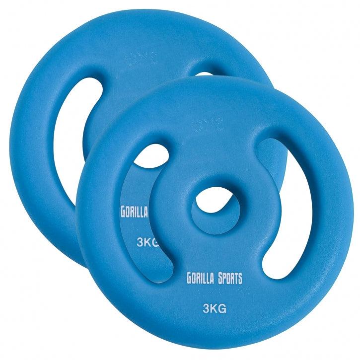Set de discuri de haltere din neopren 2 - 10 kg