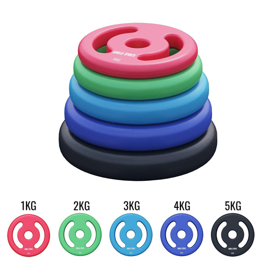 Set de discuri de haltere din neopren 2 - 10 kg