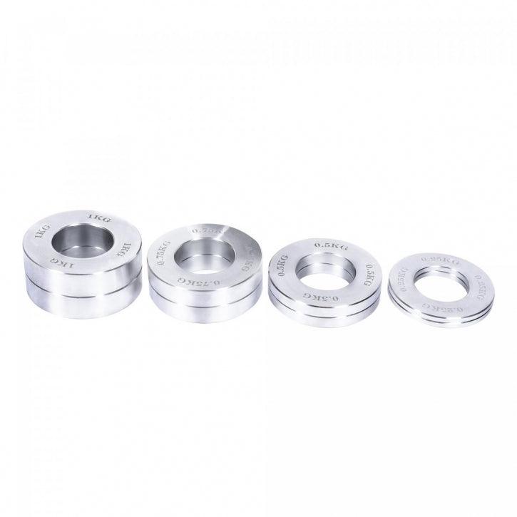 Set de discuri de haltere cromate Olympia 5 kg, inclusiv geantă de transport