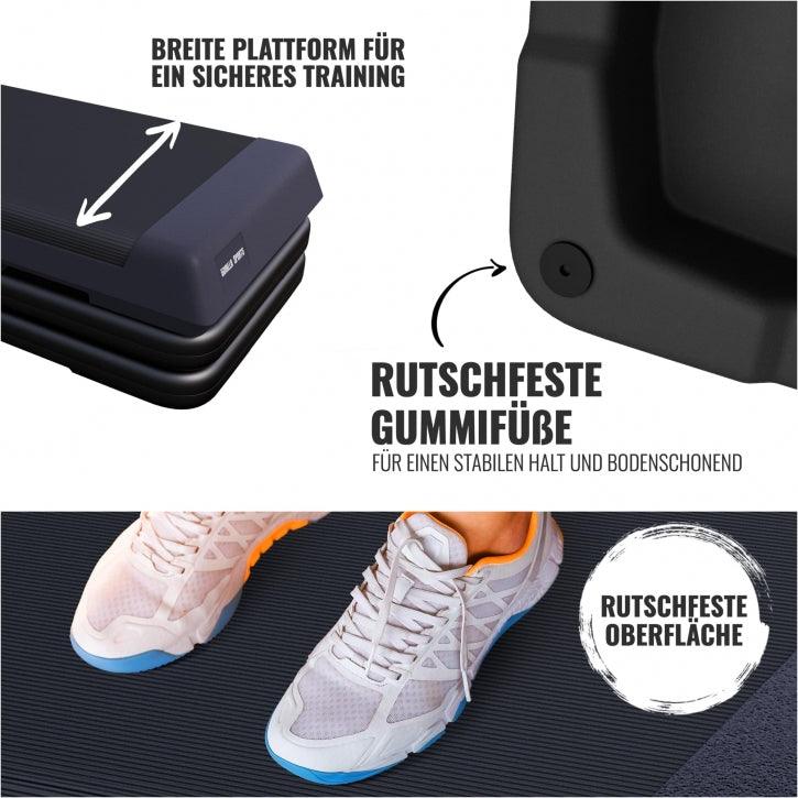 Stepper aerobic cu suprafață antiderapantă
