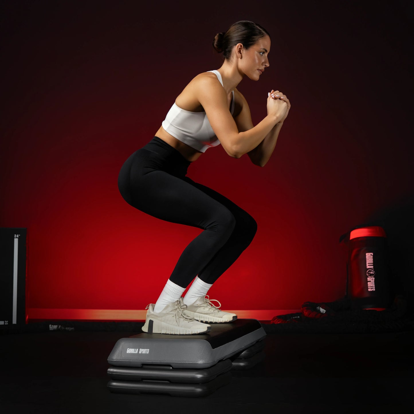 Stepper aerobic cu suprafață antiderapantă