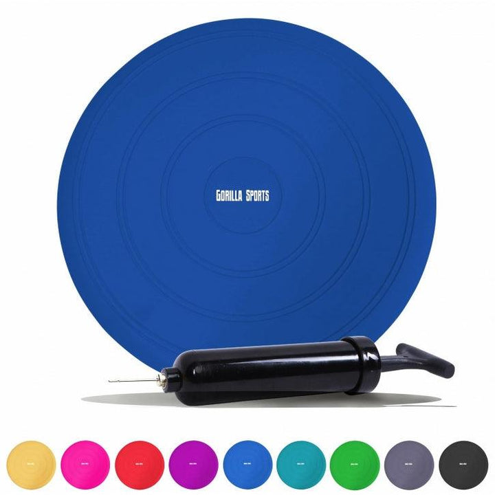 Pernă cu aer pentru fitness în diferite culori , inclusiv pompă de aer - Gorilla Sports Ro