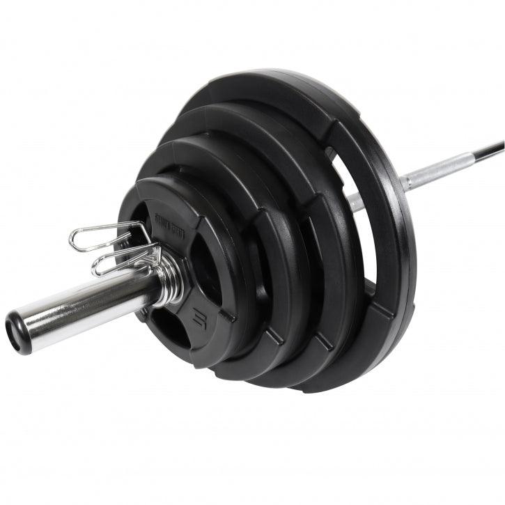 Set de haltere Olympia cu mâner din plastic 130 kg