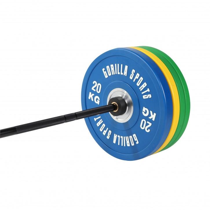 Set de haltere cu discuri de protecție Olympia PRO 140 kg