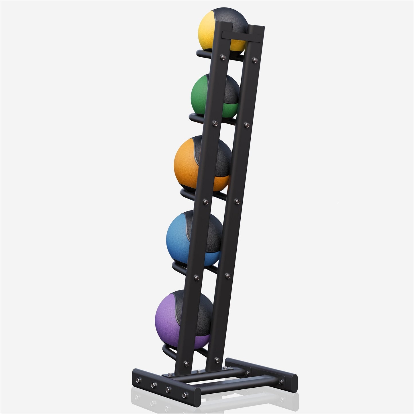 Set de mingi medicinale din cauciuc, inclusiv suport, 1 - 5 kg