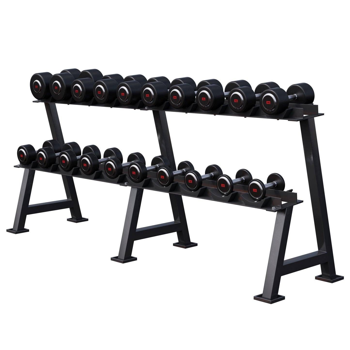 Halteră cu cauciuc PRO 2,5 - 50 kg