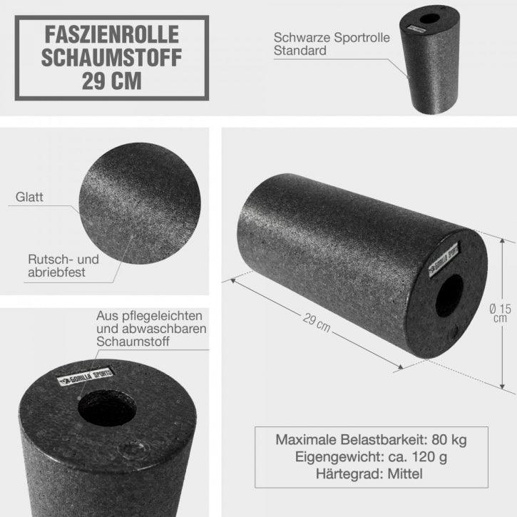 Set de antrenament fascial, set de 3 piese, incluzând rolă fascială, minge fascială și minge Duo