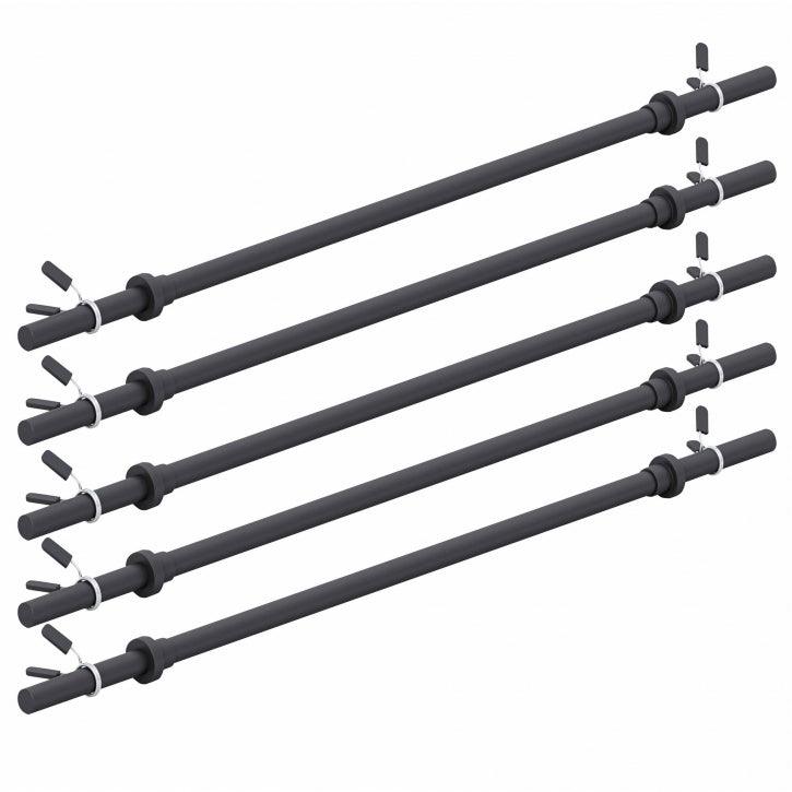 Bară de aerobic de 130 cm cu închizători cu arc