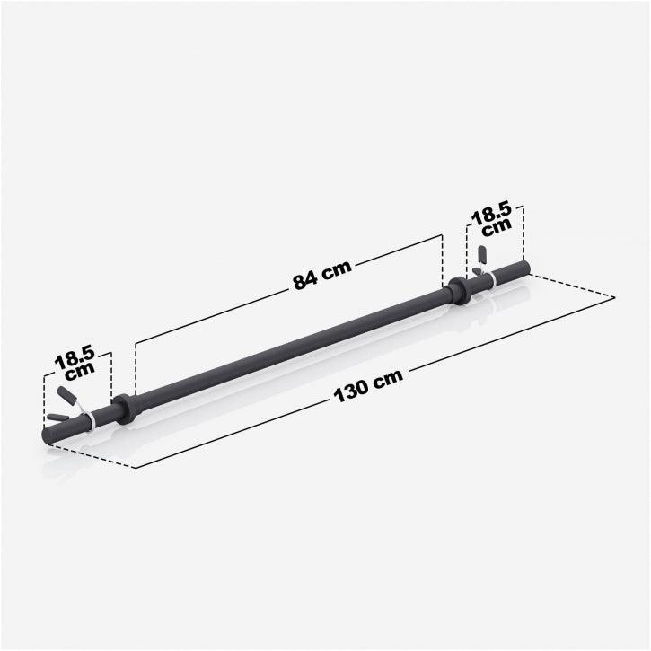 Bară de aerobic de 130 cm cu închizători cu arc