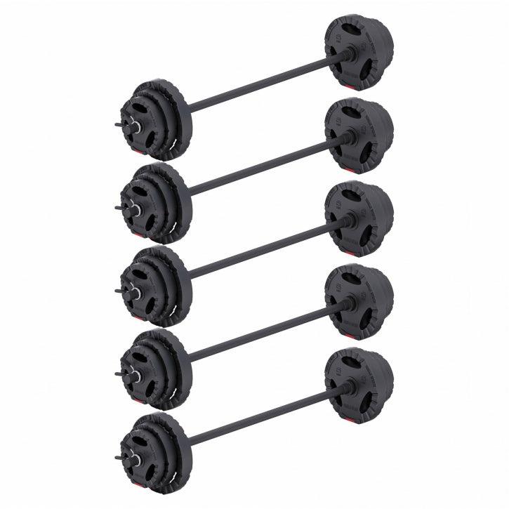 Bară de aerobic de 130 cm cu închizători cu arc
