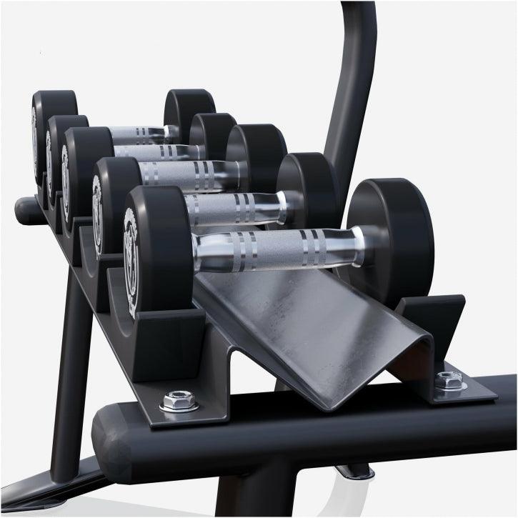 Set de gantere din cauciuc 90 kg, inclusiv suport