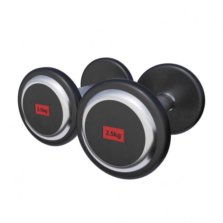 Set de gantere din cauciuc 90 kg, inclusiv suport